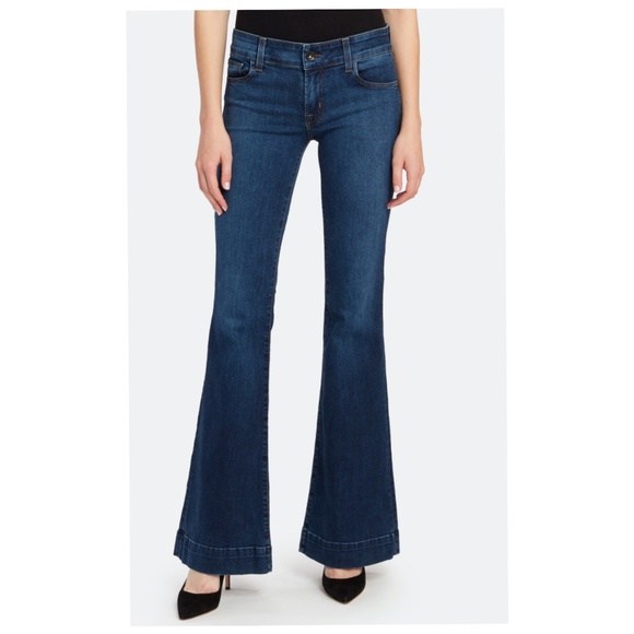 J Brand Love Story Bellbottom Stretch Jeans - Picture 1 of 8